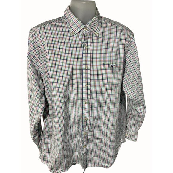 Vineyard Vines Mens Tucker Shirt XL Multicolor Plaid Button Down Long Sleeve - Picture 1 of 7